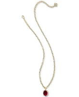 Kendra Scott Gold-Tone Pave-Framed Stone Pendant Necklace, 16" + 3" extender