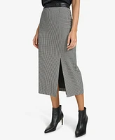 Calvin Klein Women's Houndstooth Long Pencil Skirt