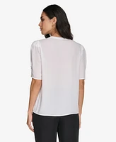 Calvin Klein Women's Button Sleeve Blouse