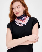 Holiday Lane Petal Hearts Square Scarf, Exclusively at Macy's