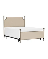 Hillsdale 52" Metal McArthur Queen Upholstered Headboard and Footboard