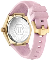 Philipp Plein Women's Skull Spikes Silicone Strap Watch 40mm