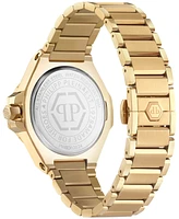 Philipp Plein Women's Lady Royal Crystal Gold Ion Plated Stainless Steel Bracelet Watch 39mm