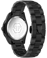 Philipp Plein Men's Gmt Black Ion-Plated Stainless Steel Bracelet Watch 44mm