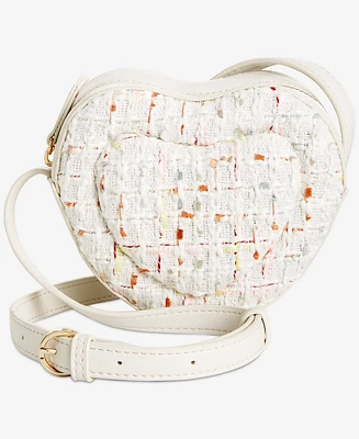 On 34th Mini Jasmii Tweed Heart Crossbody, Created for Macy's