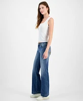 7 For All Mankind Women's Dojo Embellished-Back-Pocket Jeans