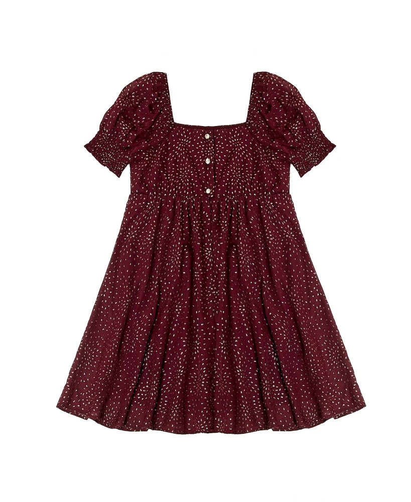 Trixxi Big Girls Glitter Chiffon Dress