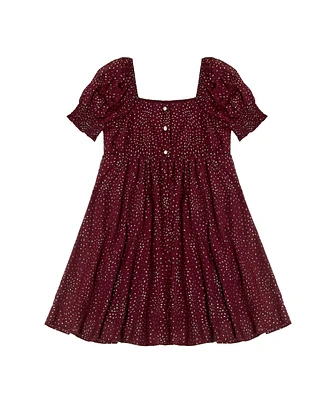 Trixxi Big Girls Glitter Chiffon Dress