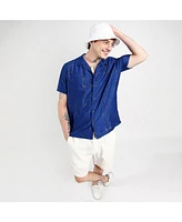 Men's Indigo Blue Mandala Shirt