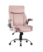 Slickblue Swivel Office Chair – Executive Desk Chair in Velvet