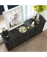 Homsee White 12-Drawer Chest of Drawers Modern European Style
