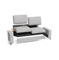 gaomon 83" Sofa Comfy Couch for Living Room Comfy Sofa Couch with Extra Deep, Sofa with Lounge Cozy Sofa, Sofa 3 Seater Upholstered Sofa for Apartment