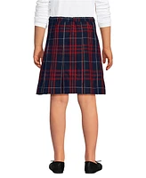 Lands' End Little Girls Plaid Box Pleat Skirt Top of the Knee