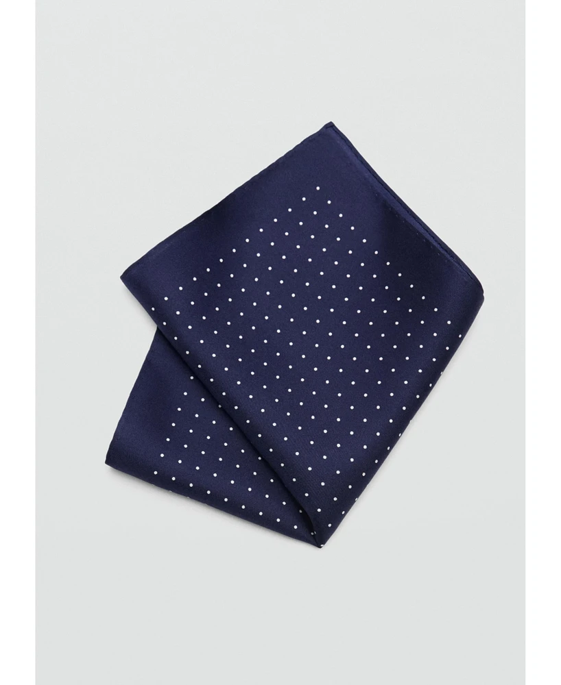 Mango Men's Polka-Dot Pocket Square