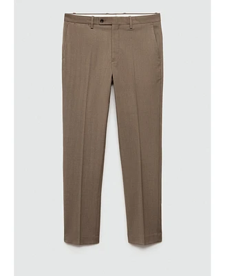 Mango Men's Stretch Fabric Suit Pants