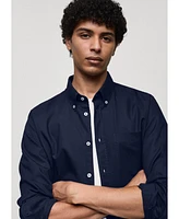 Mango Men's Oxford Cotton Shirt