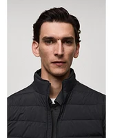 Mango Men's Water-Repellent Quilted Vest