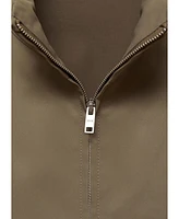 Mango Men's Zipper Detail Water-Repellent Jacket