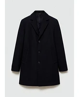 Mango Men's Lightweight Wool Coat