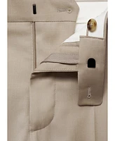 Mango Men's Virgin Wool Suit Pants