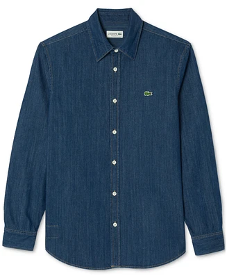 Lacoste Men's Long-Sleeve Denim Shirt