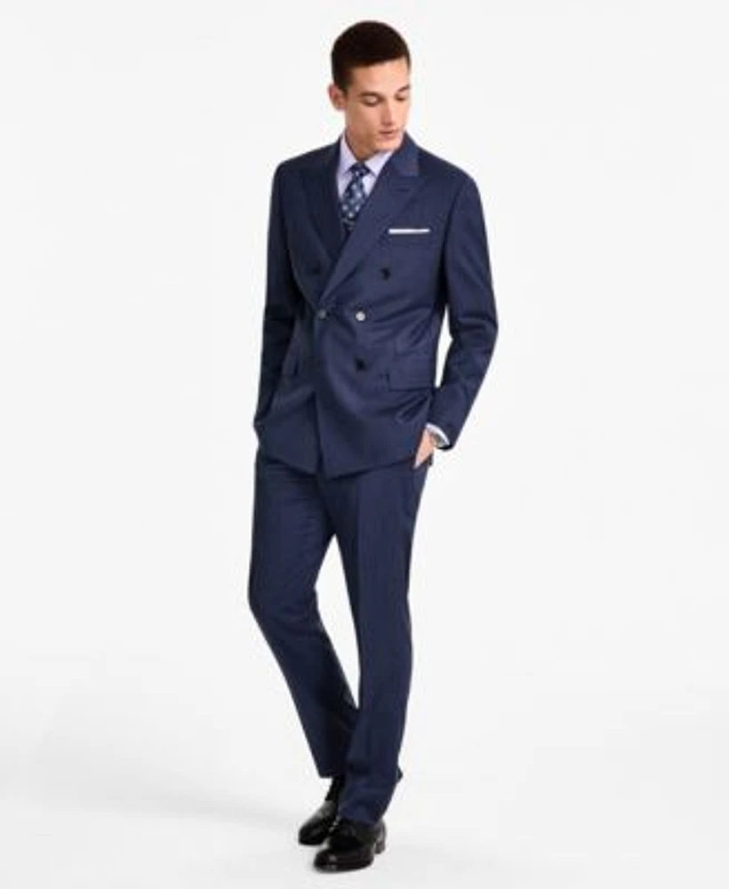 B By Brooks Brothers Mens Pinstriped Suit Separates