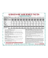 Dm Snacks 12 Days of Gourmet Nuts Winter Wonderland Selection Advent Calendar, 12 piece