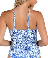 La Blanca Women's Alboran Sea Keyhole Tankini Top