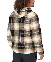 Champion Men's Plaid Faux-Shearling Pullover Hoodie