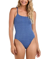 La Blanca Women's Charmed Coast Lingerie Mio with Color-Coated Beads One-Piece Swimsuit