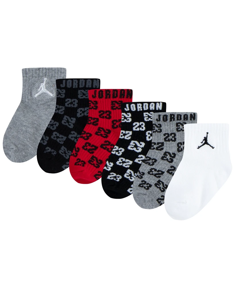 Jordan Baby Monogram Socks, 6-Pack