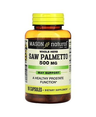 Mason Natural Whole Herb Saw Palmetto 500 mg