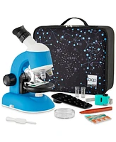 Best Choice Products Kids 30-Piece Microscope Stem Set w/ Carrying Case, Up To 1200x Zoom