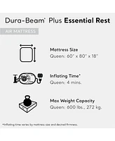 Intex Dura Beam Essential Rest Blow Up Queen Mattress Air Bed with Built In Pump