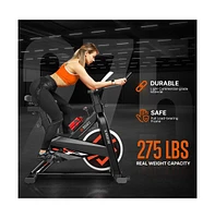 Squatz Stationary Cycling Bike Exerciser With Adjustable Resistance and Lcd Display