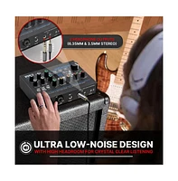 Pyle Professional Usb Audio Interface with Mic/Line, Guitar, Aux, and Rca Inputs