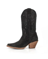 Buck & Brana Dorothy Bling - Leather Cowgirl Boots With Rhinestones By