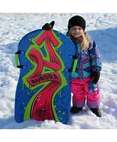 Flexible Flyer Aurora 36 Inch Foam Slider Snow Sled for Kids and Adults (2 Pack)