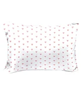 Saturday Park Pink Hearts 100% Organic 2 Pack Cotton Pillowcase