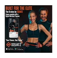 Squatz Vibration Plate Exercise Machine Set With Resistance Bands, Pilates Rods, and Fitness Mat