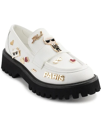 Karl Lagerfeld Paris Women's Gaston Almond Toe Loafers