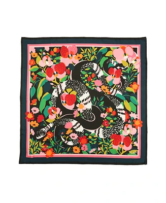 Kate Spade New York Women's Garden Snake Silk Square Scarf