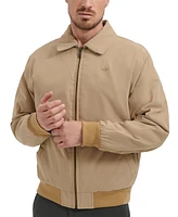 Dockers Men's Relaxed-Fit Microtwill Full-Zip Bomber Jacket