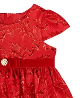 Rare Editions Baby Girl Brocade Social Dress