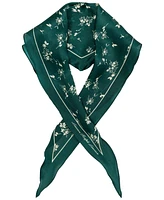 Lauren Ralph Lauren Ink Floral Small Diamond Scarf