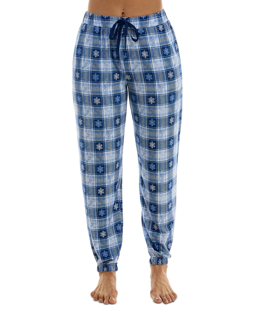 Roudelain Women's Cozy Luxe Printed Sleep Joggers