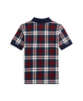 Polo Ralph Lauren Toddler and Little Boys Plaid Cotton Mesh Shirt