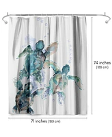 Americanflat Coastal Shower Curtain Revolving Motion by Suren Nersisyan