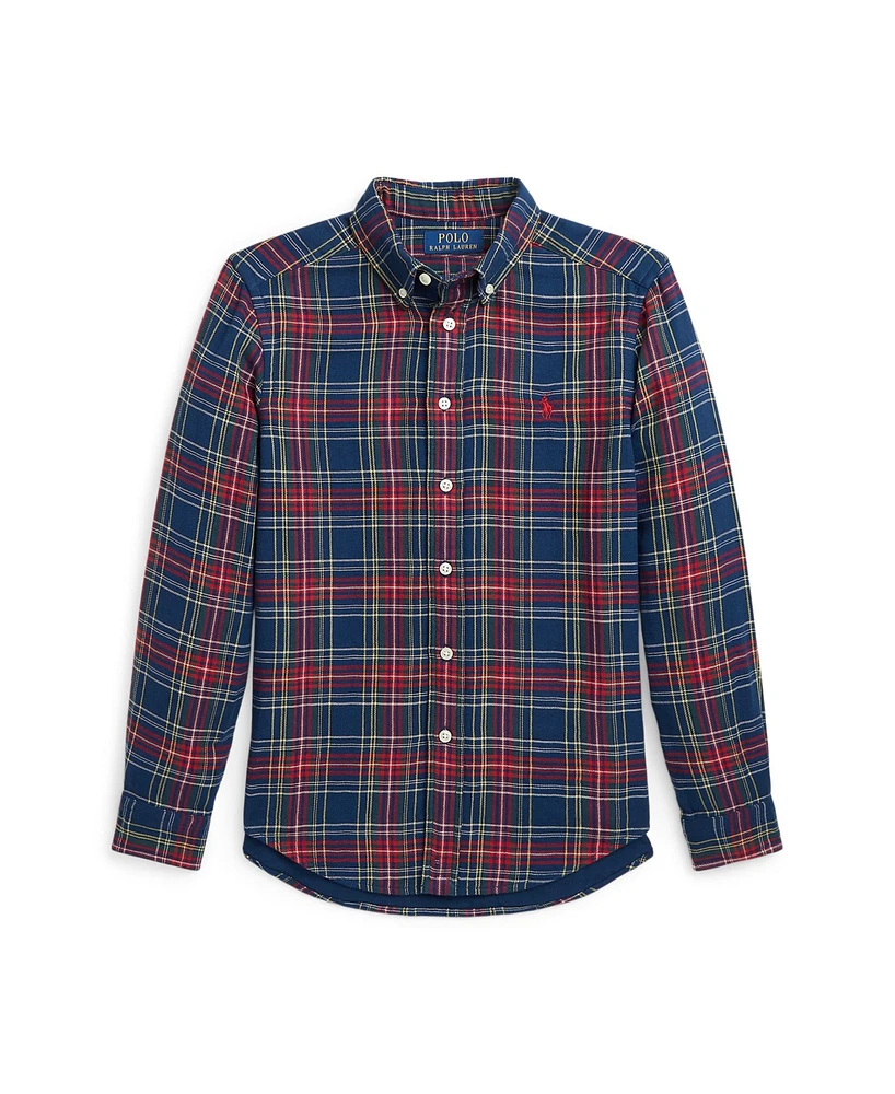 Polo Ralph Lauren Big Boys Buffalo Check Double-Faced Cotton Shirt