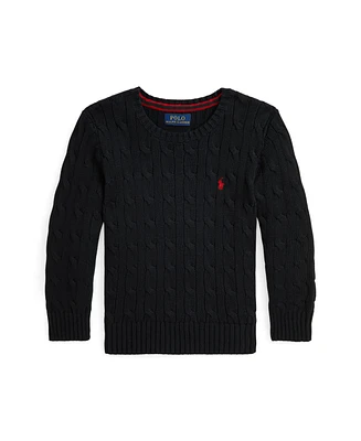 Polo Ralph Lauren Toddler and Little Boys Cable-Knit Cotton Sweater